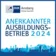 Anerkannter Ausbildungsbetrieb IHK