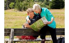 Blick auf die Wanderkarte