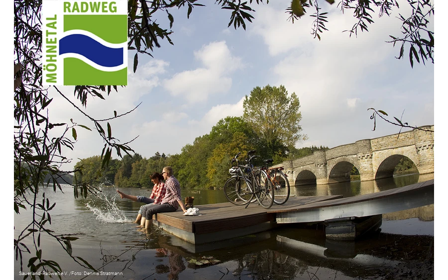 Eine entspannte Pause an der Kanzelbrücke am Möhnesee.