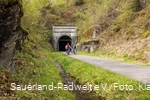 Der 700 Meter lange Fledermaustunnel ist das Highlight der Strecke vom SauerlandRadring